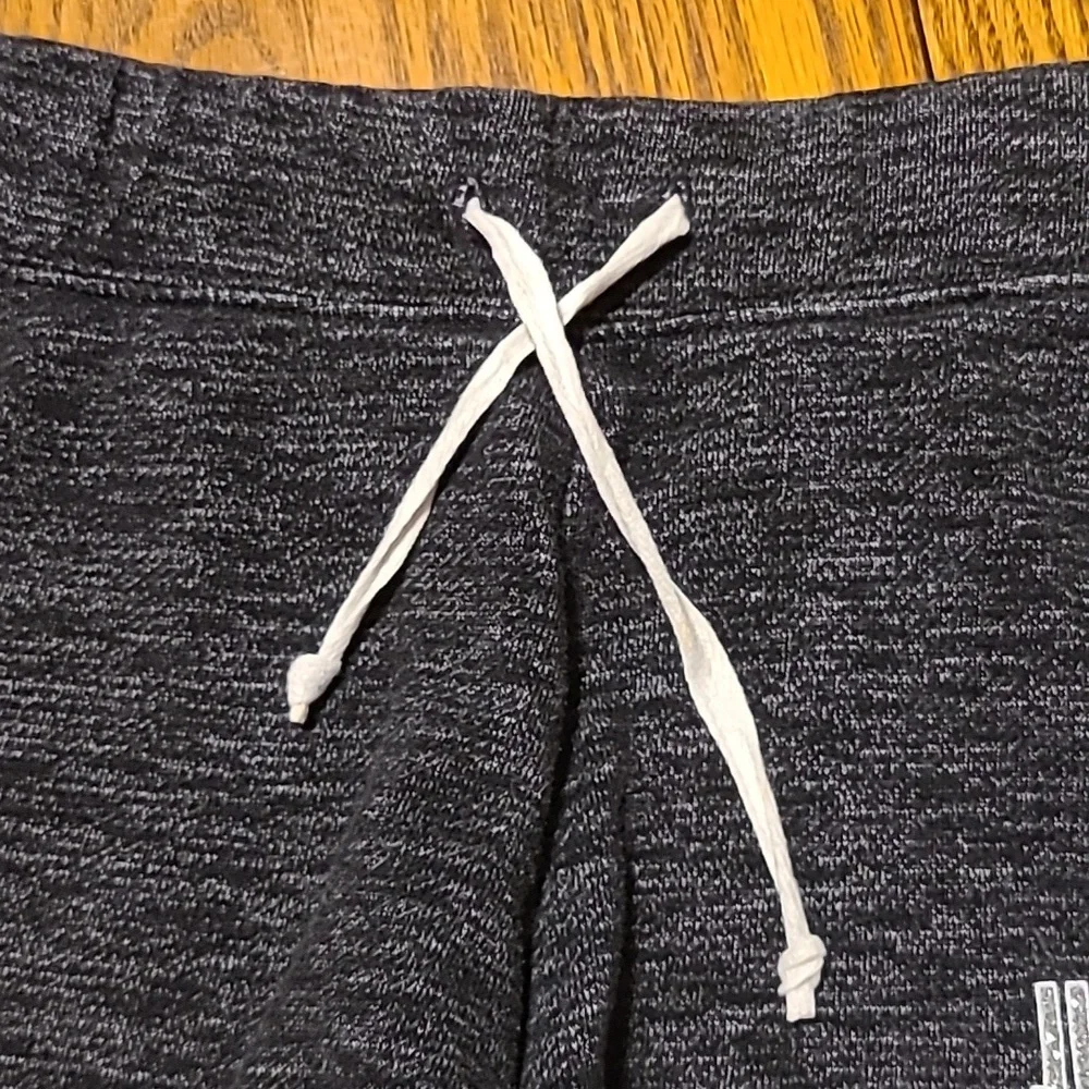 Justice Charcoal Athletic Shorts with White Trim - Girl's 12